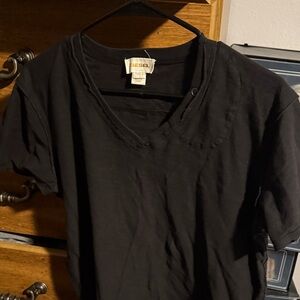 Diesel Black V-Neck Tee
